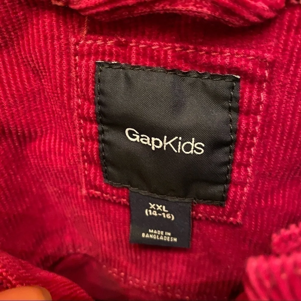 GAPKIDS Fuchsia Corduroy Jacket Size XXL (14/16)